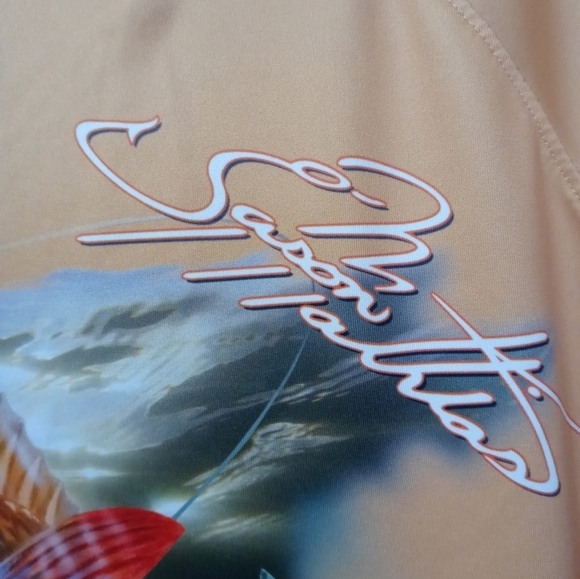 HUK World Wide Sportsman Long Sleeve Graphic Fishing Shirt M - Picture 8 of 8